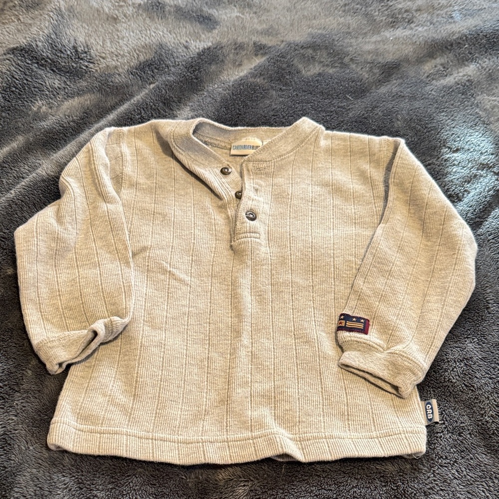 Canyon River Blues Beige Ribbed long sleeve  for Kids